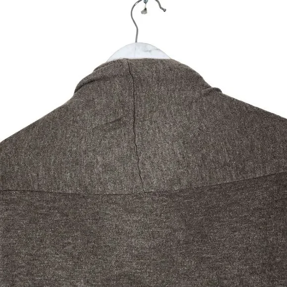 VINCE. Sweater Womens Small Brown Tie Front Cashmere Blend Draped Cardigan Shirt - Picture 4 of 9